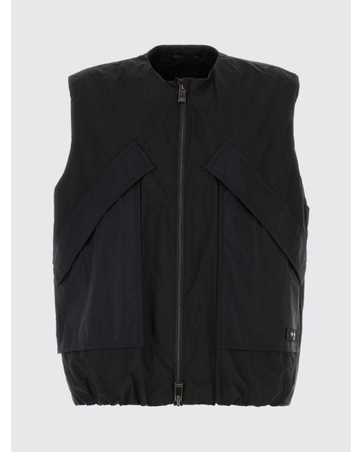 Tatras Black Cotton Blend Vest for men