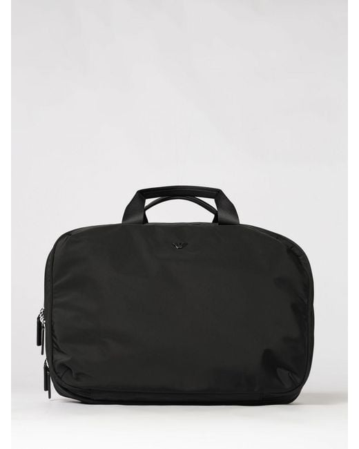 Emporio Armani Black Backpack for men