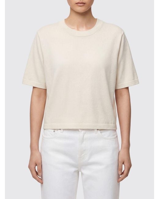 Loulou de Saison White Cashmere Crewneck Sweater