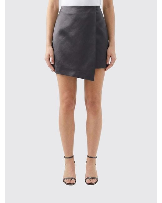 By Malene Birger Blue Cotton Blend Mini Skirt