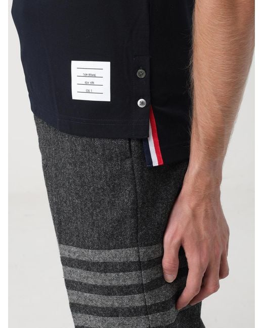 Thom Browne Black Polo Shirt for men