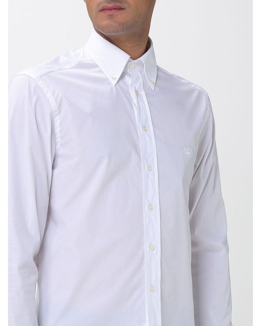Etro White Classic Cotton T-Shirt for men