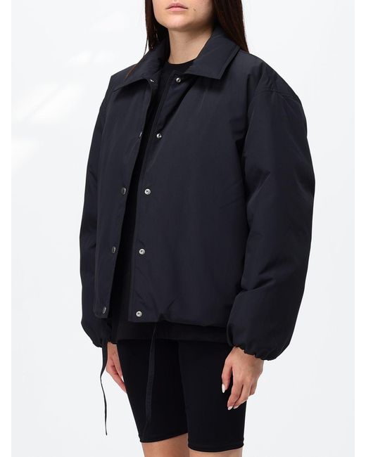 Jil Sander Blue Cropped Padded Shirt Jacket