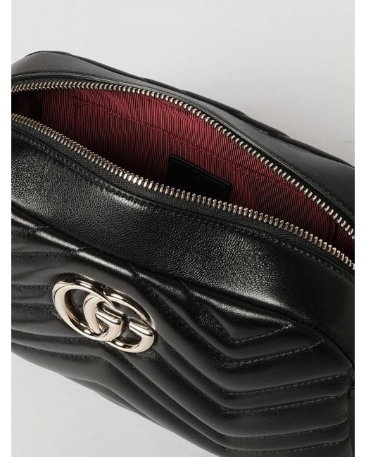 Gucci Black Gg Marmont Bag
