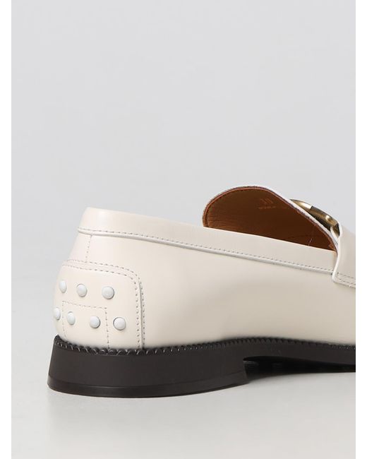 Tod's White Loafers