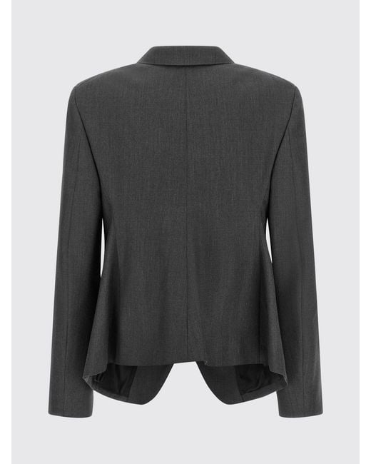 Jil Sander Gray Single-Breasted Slim Fit Cropped Blazer