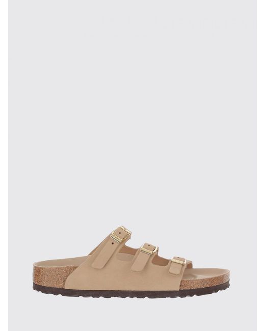 Birkenstock Natural Florida Fresh Nubuck Sandals