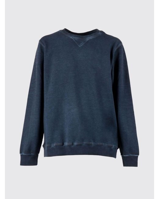 Dondup Blue Cotton Crew Neck Sweatshirt for men