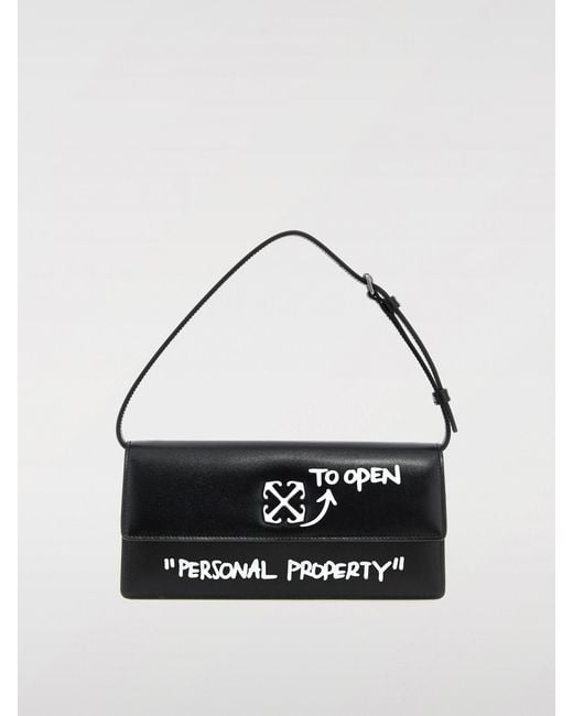 Off-White c/o Virgil Abloh White Jitney 0.7 Leather Bag