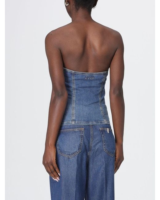 Liu Jo Blue Corset Top