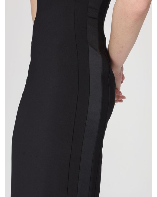 Elisabetta Franchi Black Crêpe Midi Dress