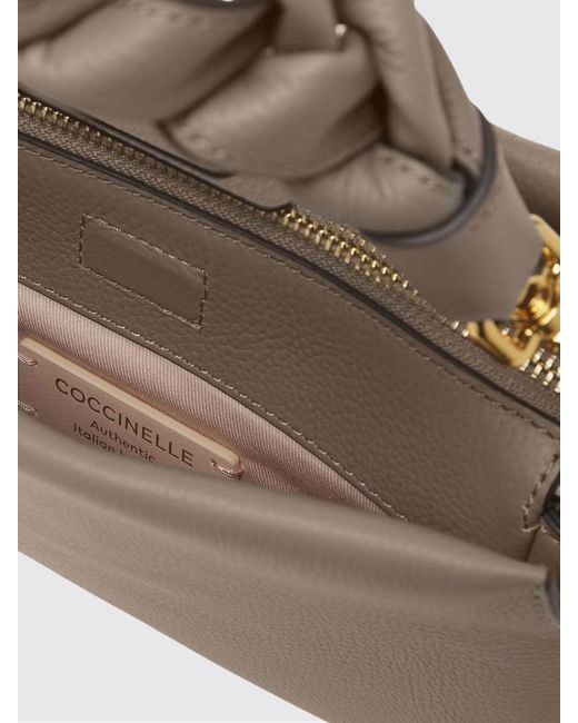 Coccinelle Gray Boheme Mini Leather Bag