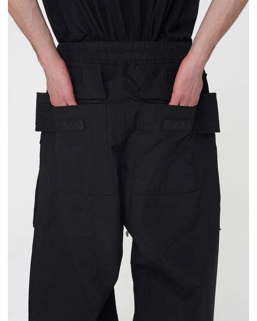 Rick Owens Blue Cotton Pants for men