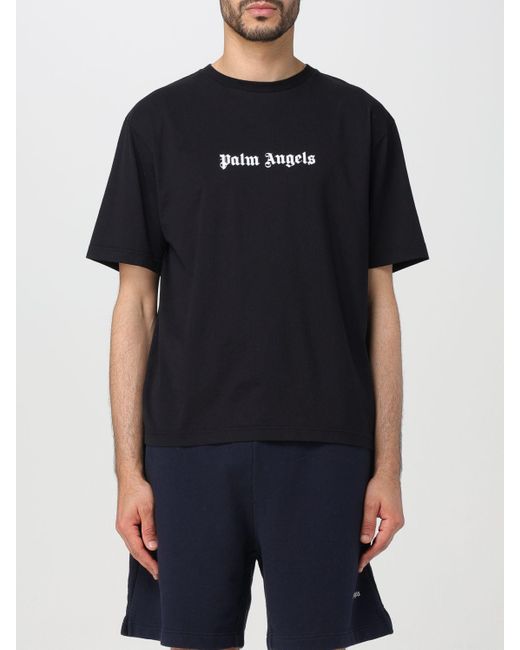 Palm Angels Black T-shirt for men