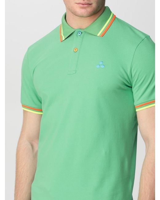 Peuterey Green Polo Shirt for men