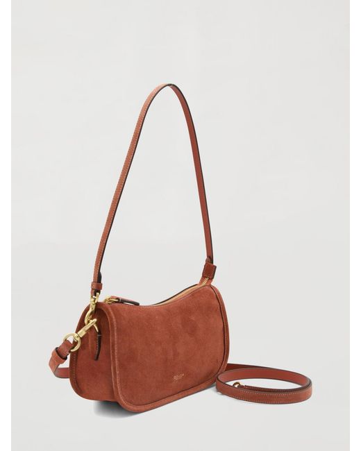 COACH White Waverly Suede Bag