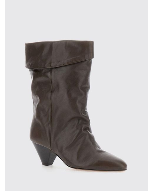 Isabel Marant Brown Flat Ankle Boots