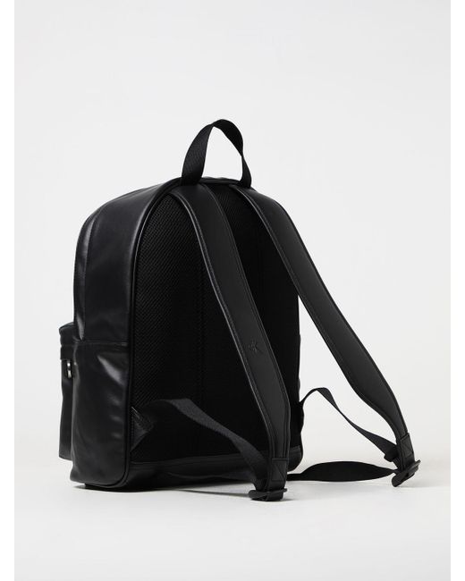 Ck Jeans Black Backpack In Synthetic Leather for men