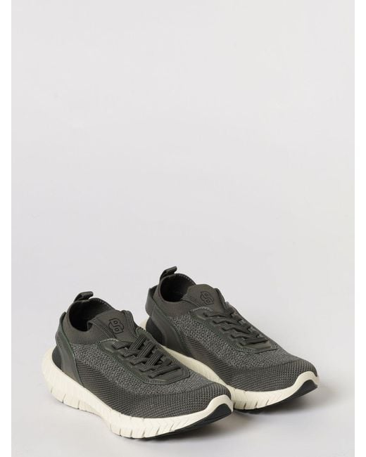 Boss White Motion Sneakers for men