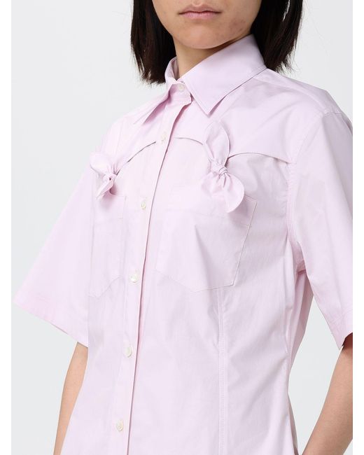 Moschino Couture Pink Cotton Chemisier Dress