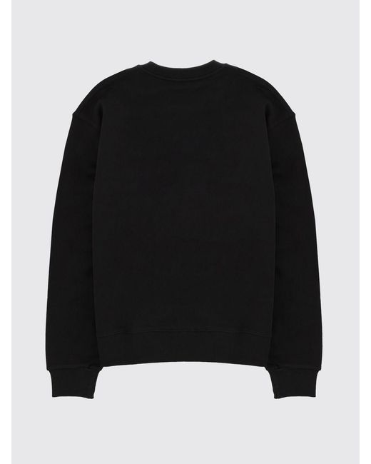 KENZO Black Cotton Crew Neck Sweatshirt With Print for men