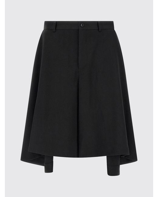 Comme des Garçons Black Comme Des GarÇ Ons Homme Plus Asymmetrical Design Tailored Wool Shorts for men