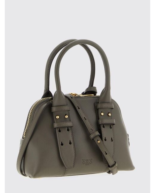 Pinko Gray Schultertasche Damen