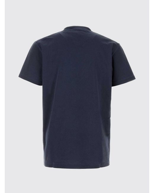 DSquared² Blue Cotton T-Shirt With Logo for men