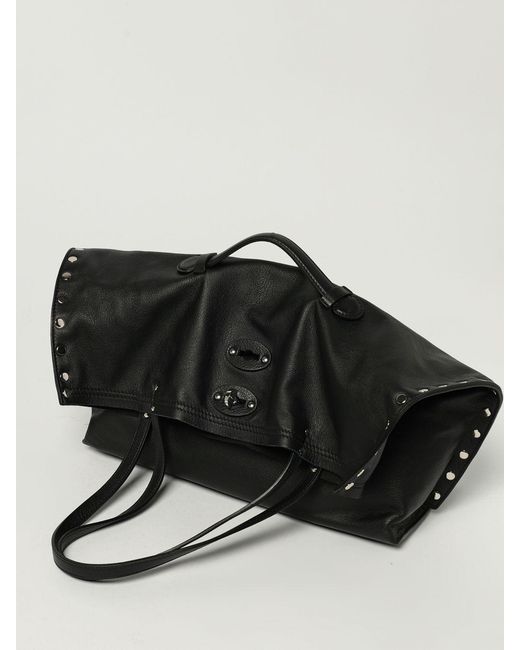 Zanellato Black Leather Shoulder Bag