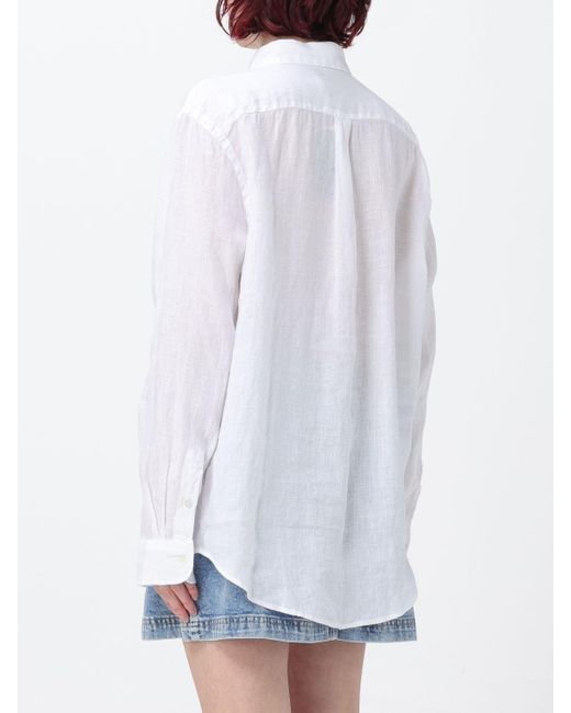 Polo Ralph Lauren White Linen Shirt
