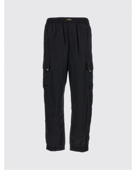 Fendi Black Nylon Cargo Trousers for men