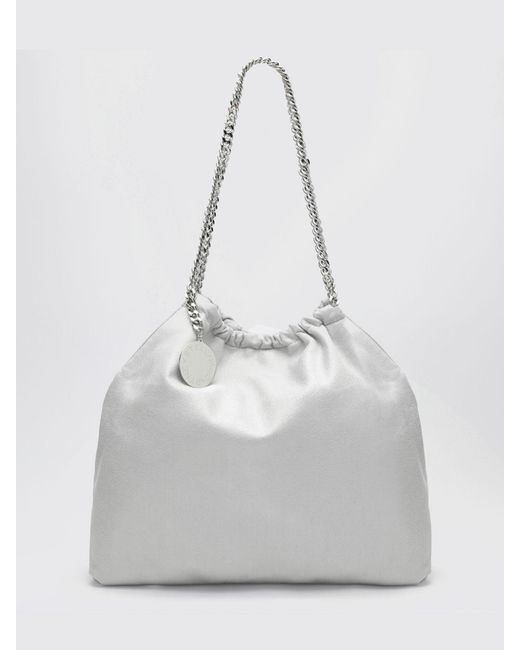 Stella McCartney Gray Falabella Faux Suede Bag