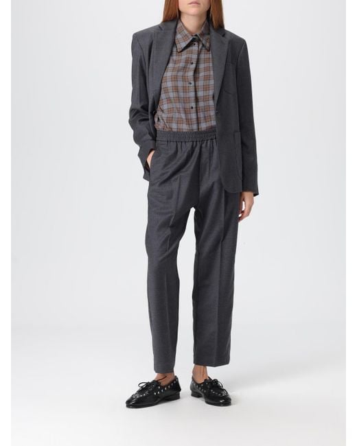 Pantalon Femme Barena en coloris Gray
