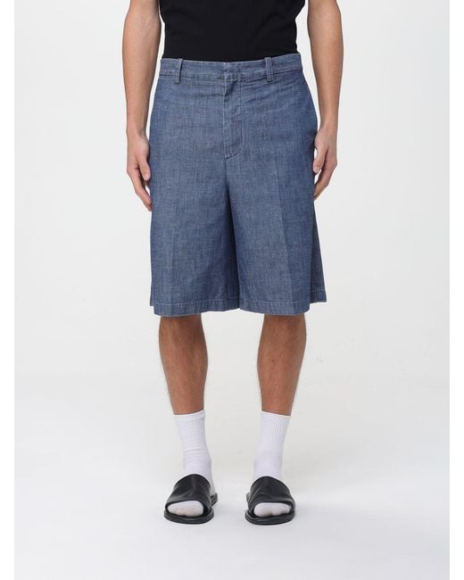 Jil Sander Blue Denim Shorts for men