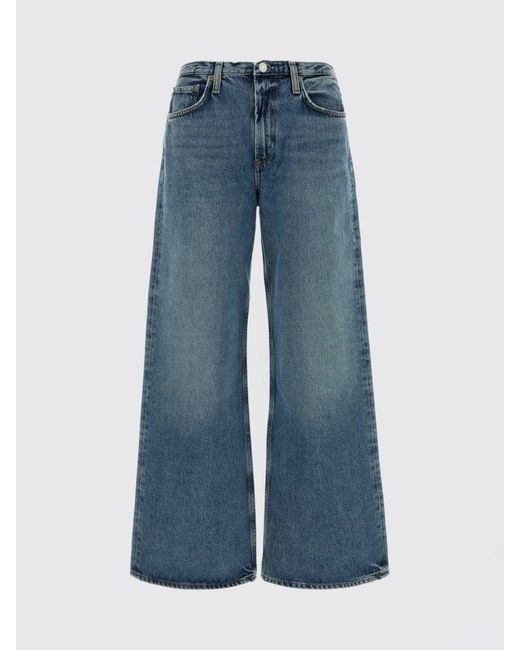 Jeans De Pernera Ancha De Denim Regenerado Agolde de color Blue