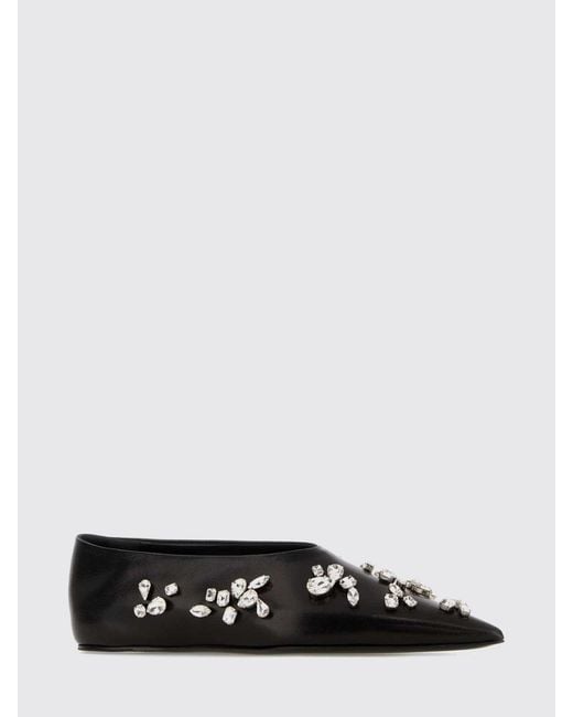 Jil Sander White Ballet Flat