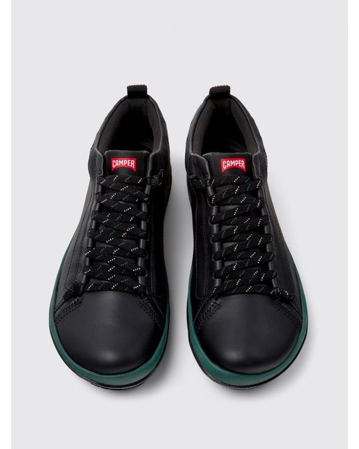 Camper Black Peu Pista Gm Gore-Tex Leather Ankle Boots for men