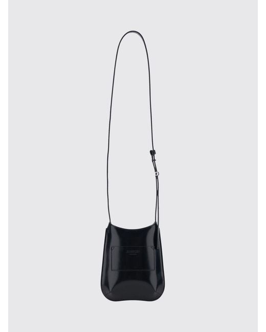 Jacquemus White Le Bisou Brushed Calfskin Crossbody Bag With Logo for men