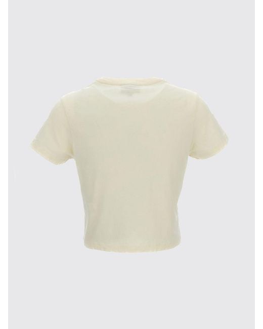 Maison Kitsuné White Maison KitsunÉ Logo Cotton T-Shirts
