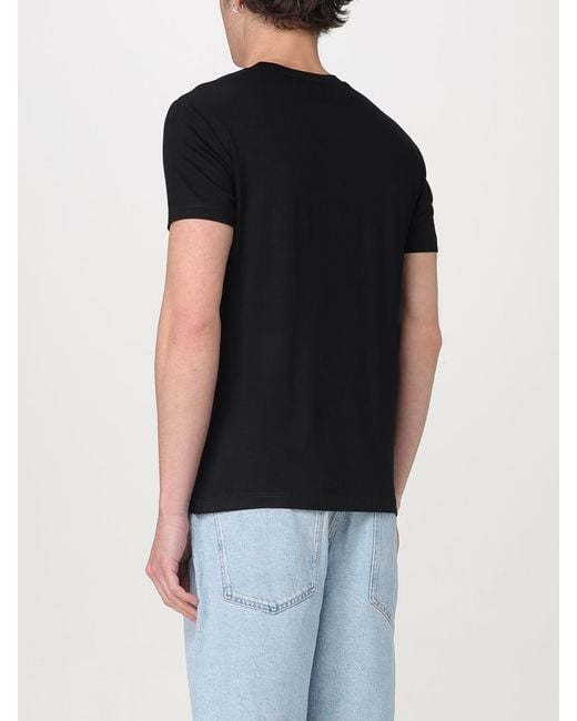 Emporio Armani Black Short Sleeve Crew Neck Tshirt for men