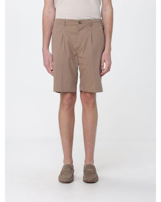 Brooksfield Natural Techno Cotton And Nylon Blend Bermuda Shorts for men