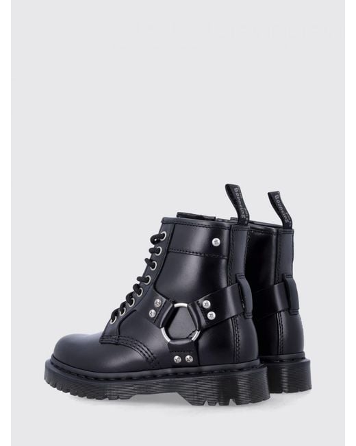 Dr. Martens Blue Leather 1460 Harness Boots
