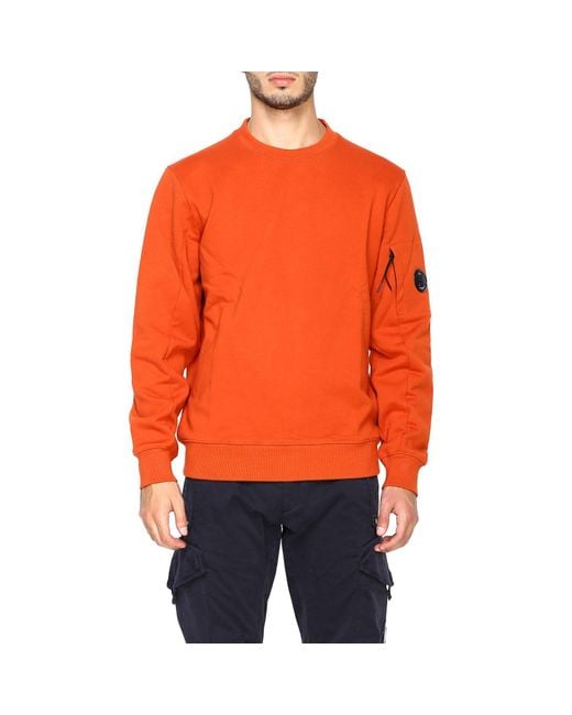 C P Company Orange Sweatshirt for men