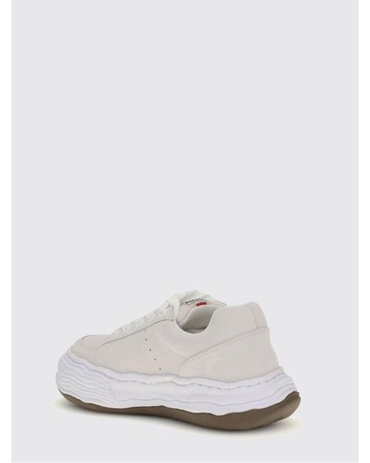 Maison Mihara Yasuhiro White Oliver Suede Sneakers for men