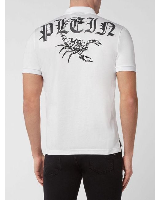Philipp Plein White Polo Shirt for men