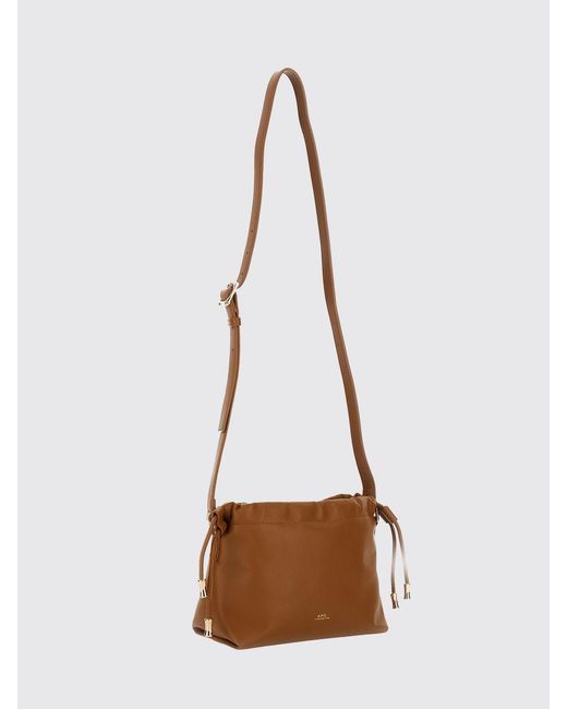 A.P.C. White Ninon Faux Leather Bag
