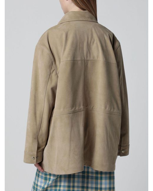 Chaqueta De Ante Halfboy de color Natural