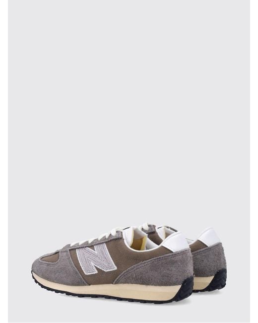 New Balance White 471 Suede Sneakers for men