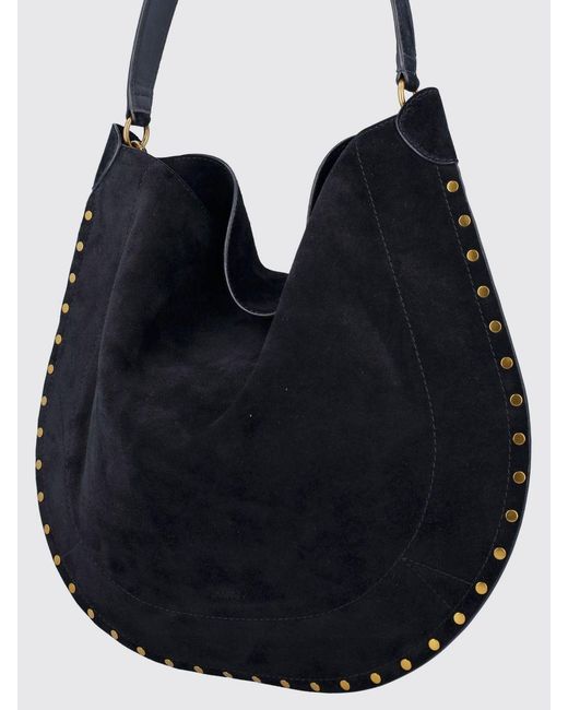 Isabel Marant Black Oskan Hobo Suede Bag