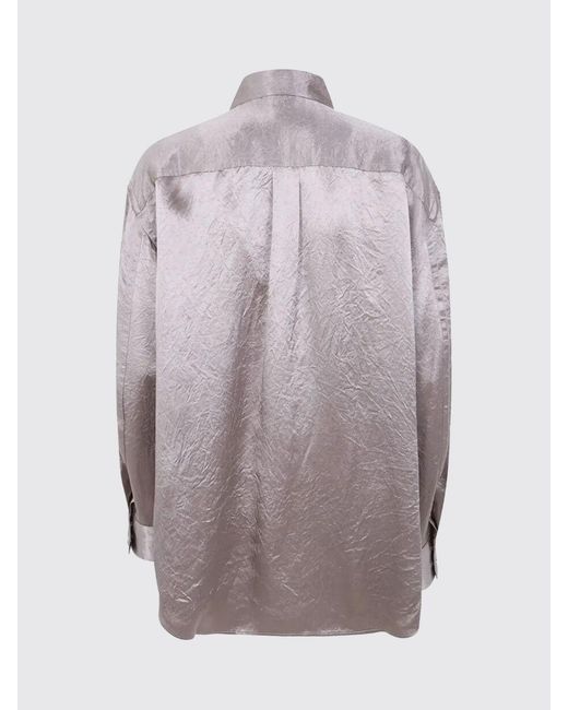 Filippa K Gray Satin Shirt